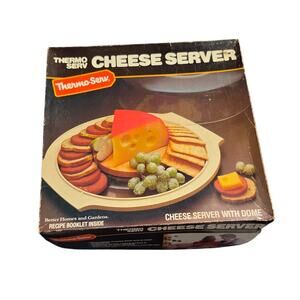 Vintage Thermo Serve Cheese Server with Dome Lid Party Tray
